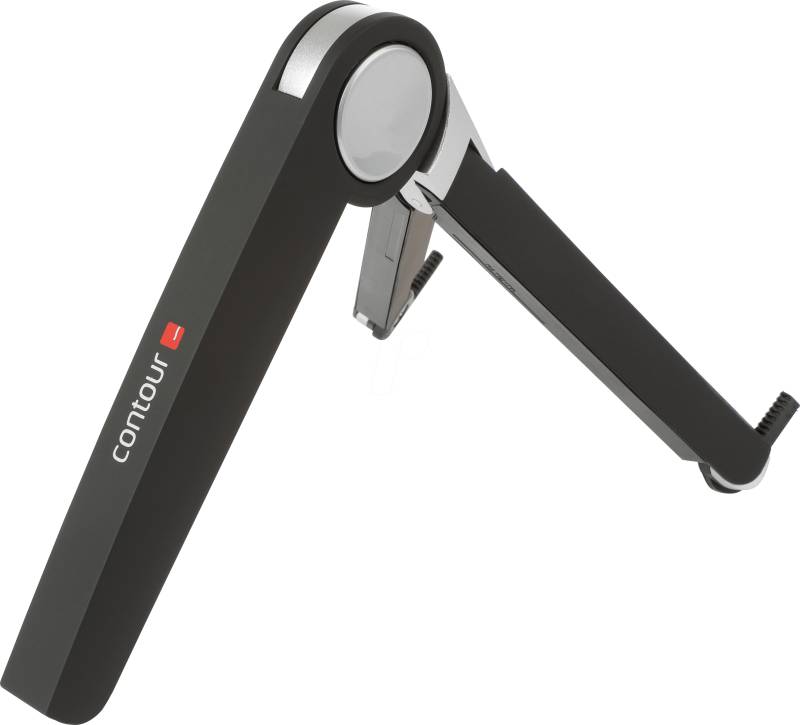 CT CD-STAND - Laptop-Ständer, Aluminium, silber/schwarz von Contour