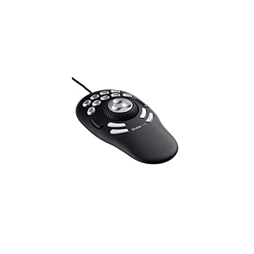 Contour Design Multimedia Controller PRO v2 | Ergonomisches Jog Wheel für Video/Musik/Bildbearbeitung | USB-Multimedia Controller für PC + Mac| Jog-Ring mit 7 Geschwindigkeiten, Schwarz, 00498-0 von Contour