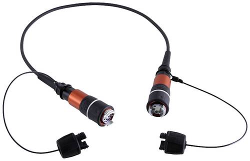 Contrik 1028229 Glasfaser LWL Anschlusskabel [1x EBC - 1x EBC] Multimode 2m von Contrik