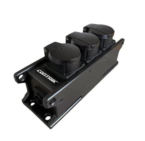 Contrik Power Strip Xtreme Outdoor CPPSF3RD-TT IN: 1x powerCON True1 Stecker Out: 3X 230V Schuko und 1x powerCON True1 Buchse (Link) Stromverteiler von Contrik
