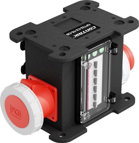 Contrik Power Turtle CPT-C2-T6-CB IN: 1x 32A 400V CEE -> OUT: 6x powerCON TRUE1, 1x 32A 400V CEE -> 6x C16A LS von Contrik