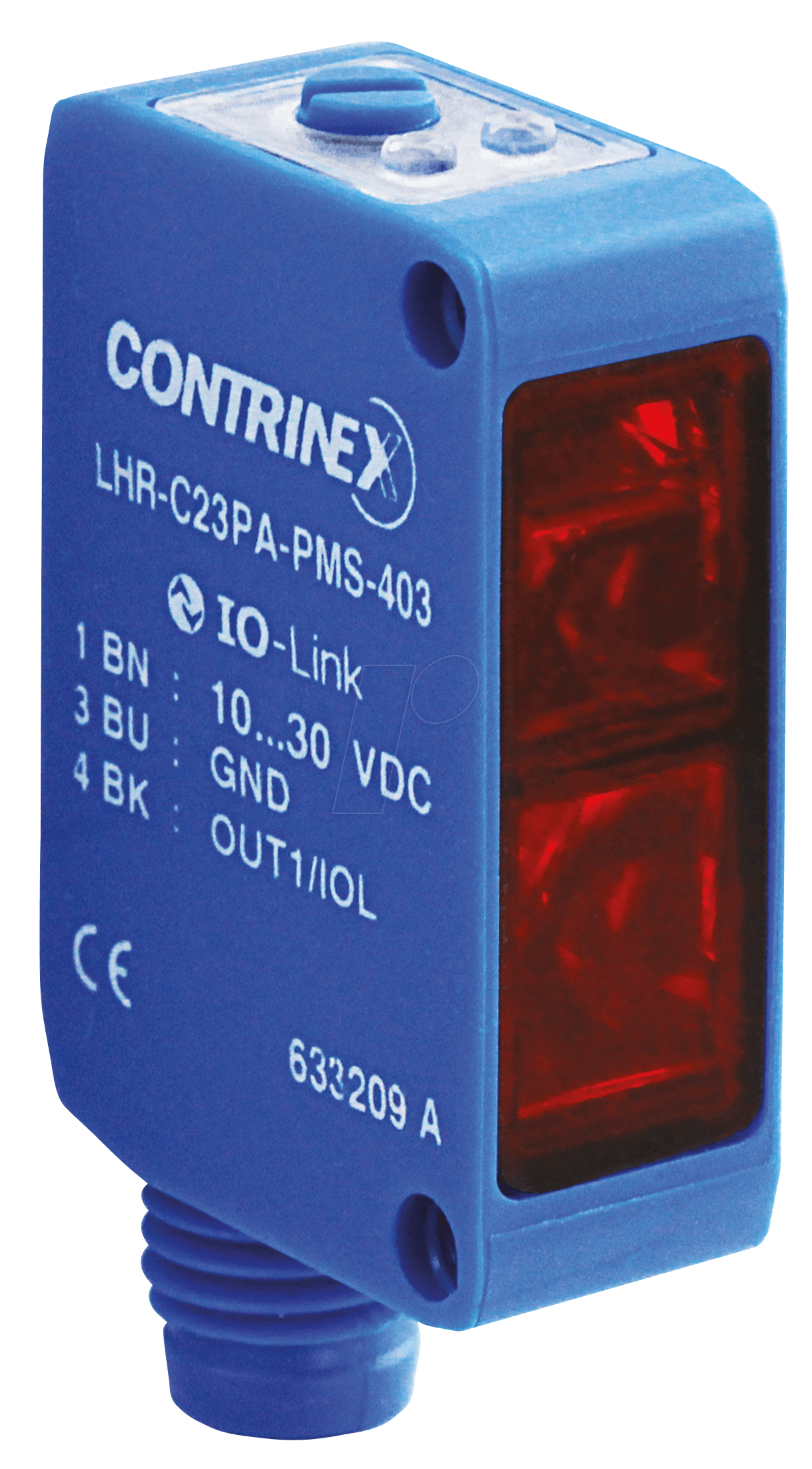 LHR C23PA PMS603 - Lichttaster, 15 - 250 mm, PNP, Hell-An/IO-Link, Dunkel-An von Contrinex
