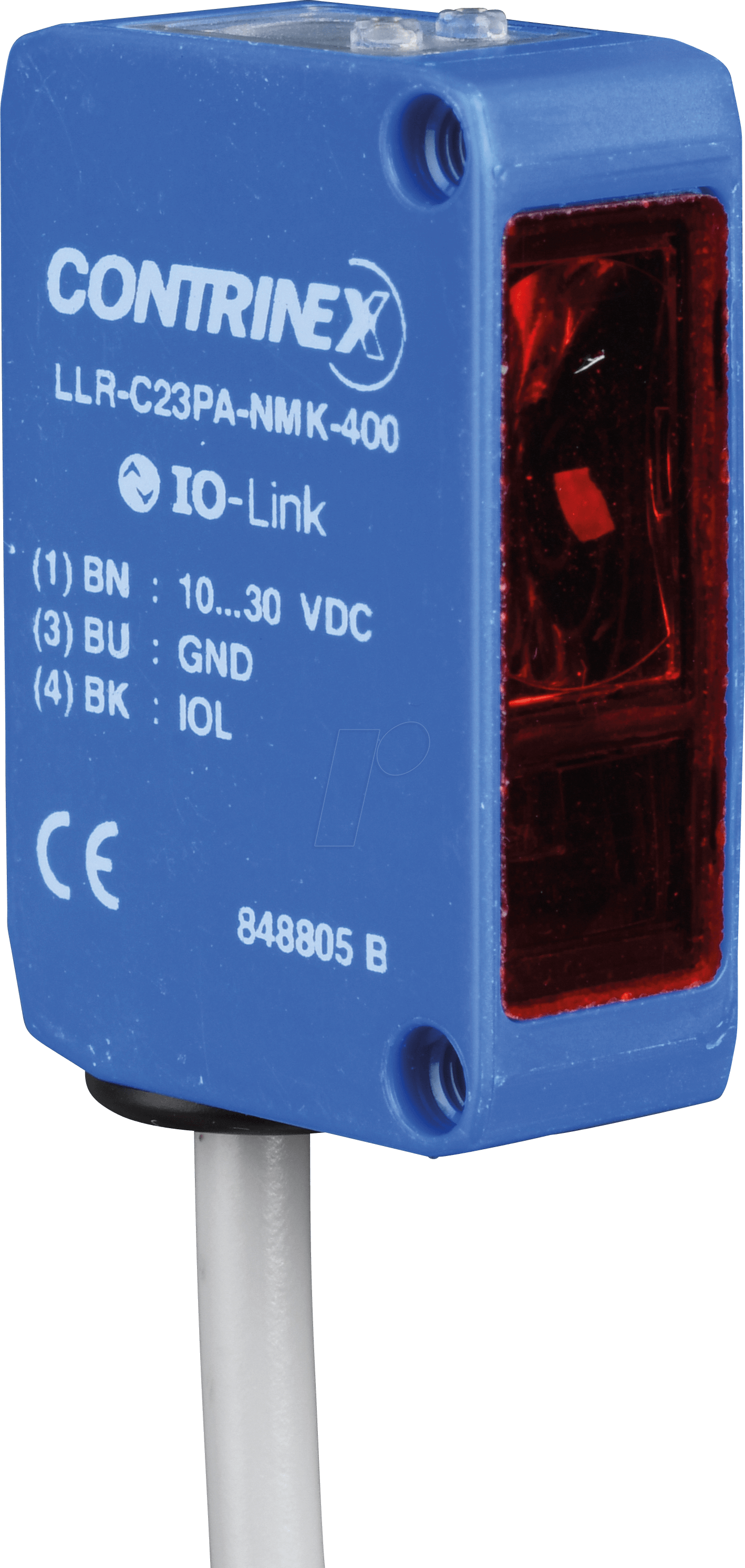 LLR C23PA NMK400 - Lichtschranke, 0 - 25.000 mm, Sender, IO-Link von Contrinex