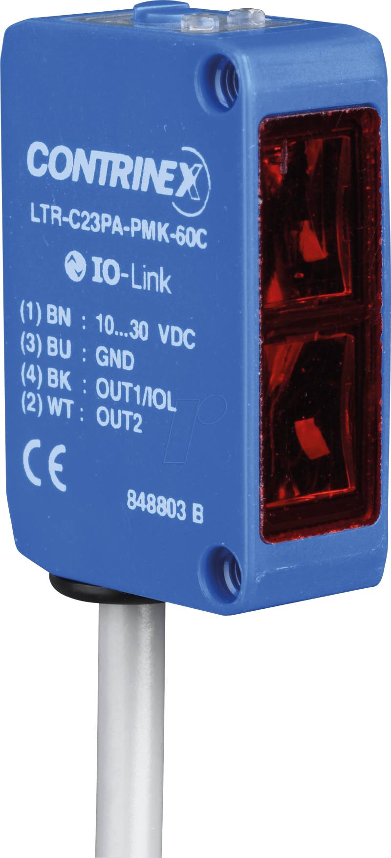 LTR C23PA PMK60C - Lichttaster, 3 - 1500 mm, PNP, Hell-An/IO-Link, SA von Contrinex