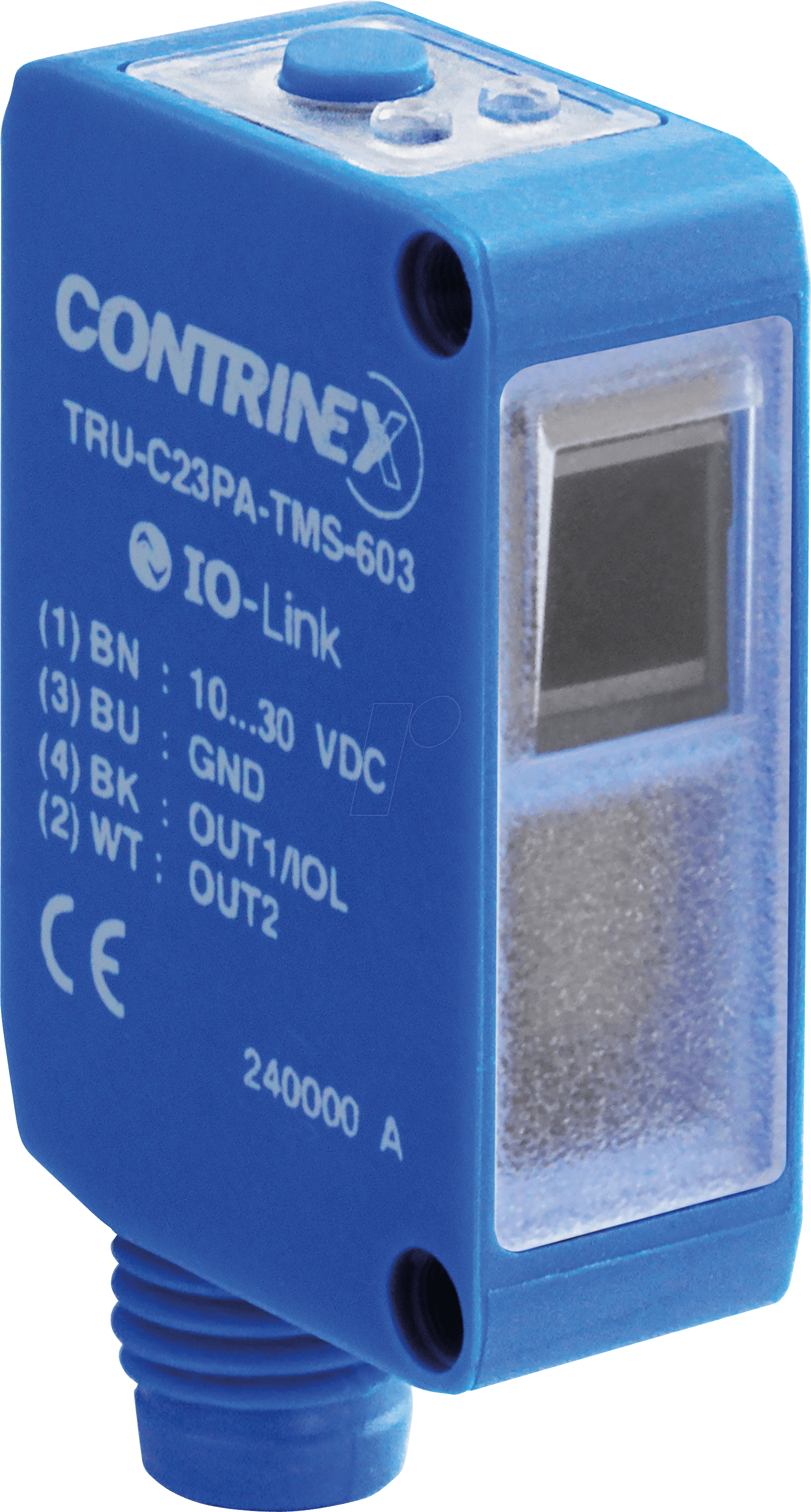 TRU C23PA TMS603 - UV-Reflexlichttaster, C23 Bauform bis 1200mm Reichweite von Contrinex