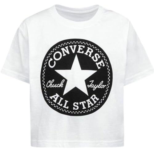 Converse Kurzarm-T-Shirt für Kinder, Weiß von Converse