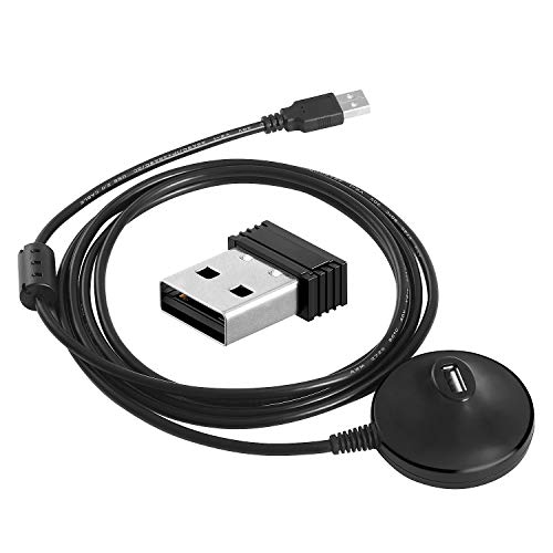 CooSpo ANT+ USB Stick Dongle Empfänger Adapter mit 6.56Ft Verlängerungskabel für Zwift Fahrradtrainer, Kompatibel mit BKOOL/TacX/Cadence Virtual Reality/PerfPRO Studio/Rouvy/TrainerRoad von CooSpo