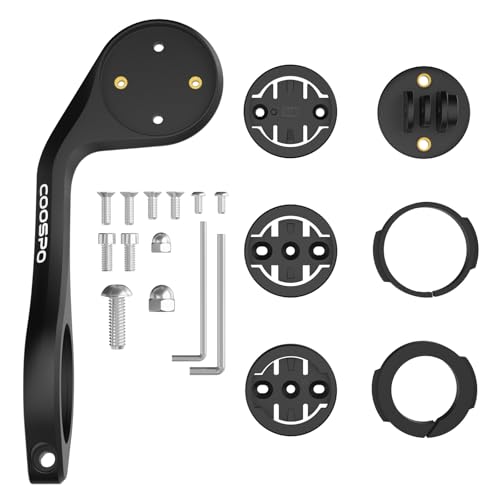 CooSpo Fahrradcomputer-Halterung, Schnellspanner-Halterung für Garmin, Wahoo, Bryton, CooSpo Fahrradcomputer, kompatibel mit GoPro, Out-Front-Fahrradcomputer, erweiterte Halterung von CooSpo