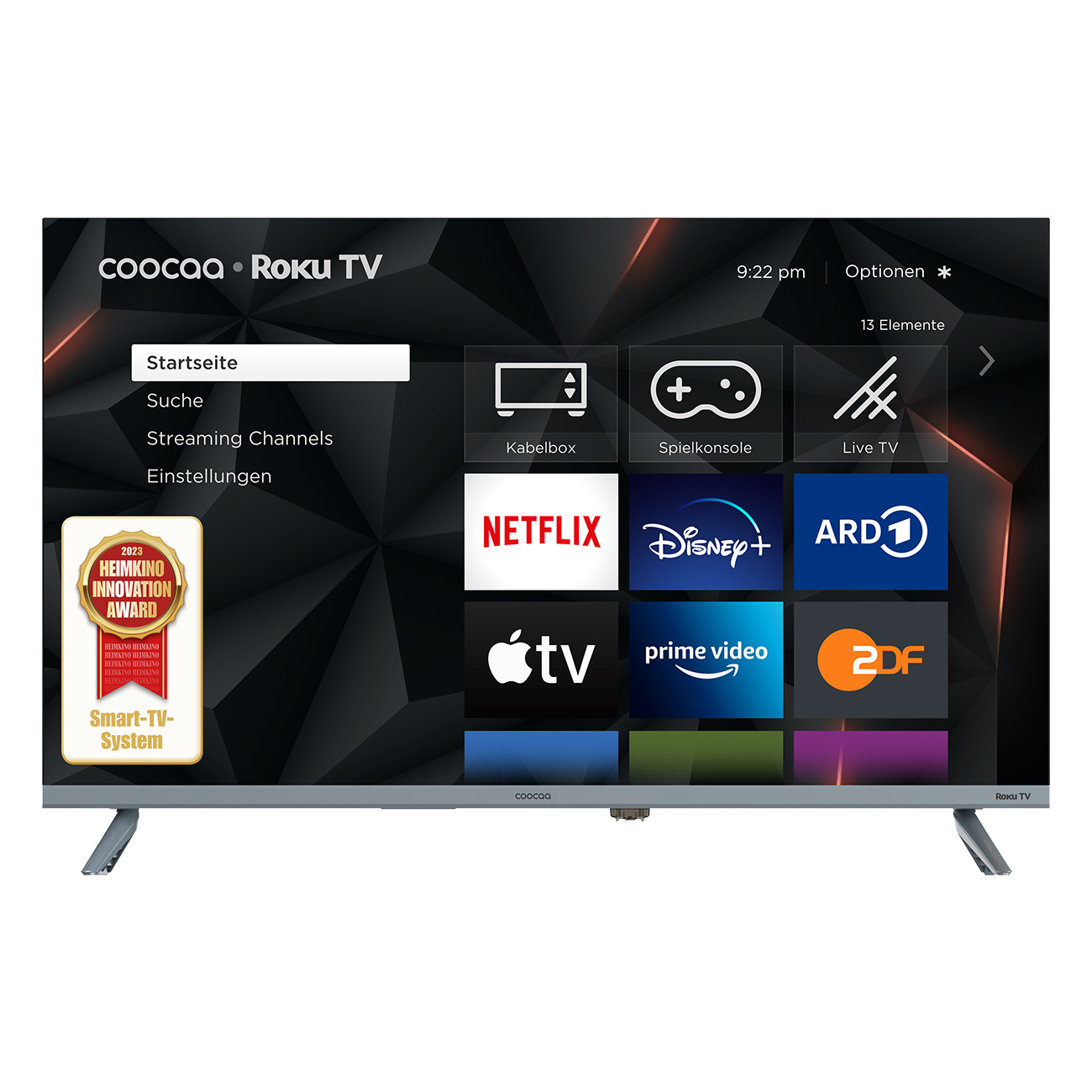 Coocaa 32R3G TV | LED- & LCD-TV | 31.5 Zoll | HDR10 | Bildwiederholungsfrequenz 200Hz | 16:9 Bildverh?ltnis | SMART TV | Flat | WLAN | 1366x768 Pixel von Coocaa