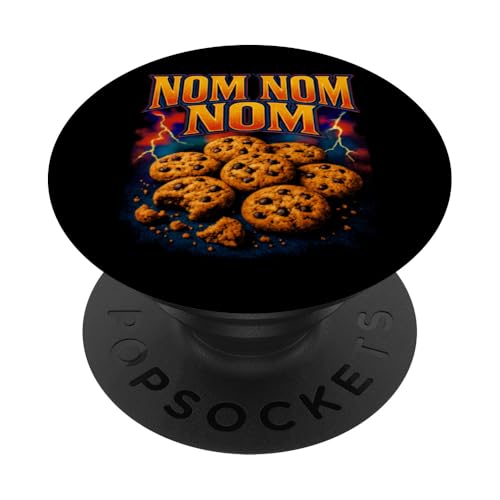 Cookies Nom Nom Cookie Eater Cookie PopSockets Klebender PopGrip Cookies Nom Nom Cookie Eater Cookie PopSockets Klebender PopGrip von Cookie Merch Co.