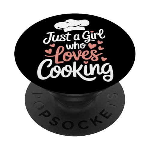 Kochen Nur ein Mädchen, das gerne kocht PopSockets Klebender PopGrip von Cooking Kitchen Cook Baker