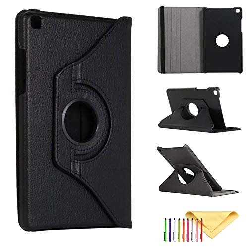 Schutzhülle für Samsung Galaxy Tab A 8.0 2019 Release Model T290 T295 T297 - Cookk Flip 360 drehbar Multi-Winkel Stand Case Hard PC Slim Fit Back Cover for 2019 SM-T290#001 Black von Cookk