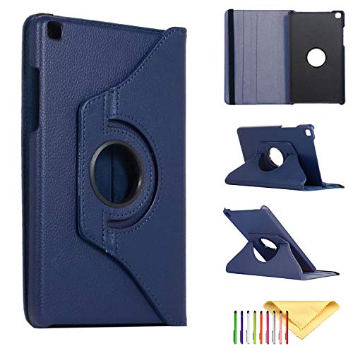 Schutzhülle für Samsung Galaxy Tab A 8.0 2019 Release Model T290 T295 T297 - Cookk Flip 360 drehbar Multi-Winkel Stand Case Hard PC Slim Fit Back Cover for 2019 SM-T290#001 Darkblue von Cookk