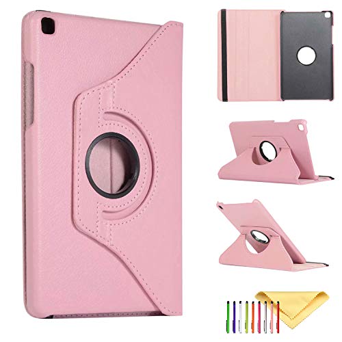 Schutzhülle für Samsung Galaxy Tab A 8.0 2019 Release Model T290 T295 T297 - Cookk Flip 360 drehbar Multi-Winkel Stand Case Hard PC Slim Fit Back Cover for 2019 SM-T290#001 Pink von Cookk