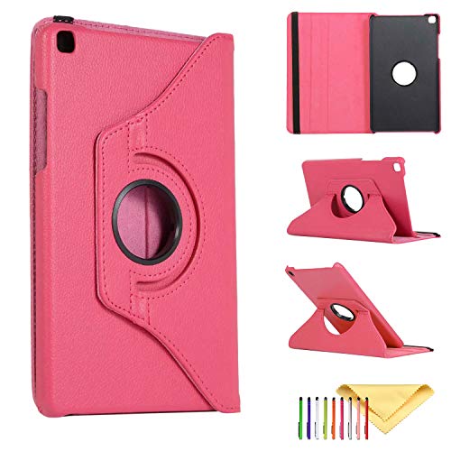 Schutzhülle für Samsung Galaxy Tab A 8.0 2019 Release Model T290 T295 T297 - Cookk Flip 360 drehbar Multi-Winkel Stand Case Hard PC Slim Fit Back Cover for 2019 SM-T290#001 Rose von Cookk