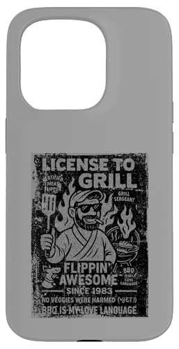 Grillen im Vintage-Stil seit 1983 Lustiger BBQ-Dad Hülle für iPhone 15 Pro Grillen im Vintage-Stil seit 1983 Lustiger BBQ-Dad Hülle für iPhone 15 Pro von Cookout Grilling Tees For PItmasters Store