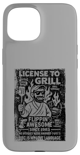 Grillen im Vintage-Stil seit 1983 Lustiger BBQ-Dad Hülle für iPhone 15 Grillen im Vintage-Stil seit 1983 Lustiger BBQ-Dad Hülle für iPhone 15 von Cookout Grilling Tees For PItmasters Store
