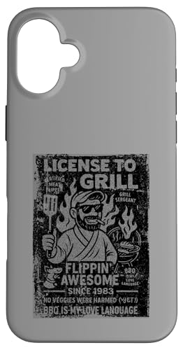 Grillen im Vintage-Stil seit 1983 Lustiger BBQ-Dad Hülle für iPhone 16 Plus Grillen im Vintage-Stil seit 1983 Lustiger BBQ-Dad Hülle für iPhone 16 Plus von Cookout Grilling Tees For PItmasters Store