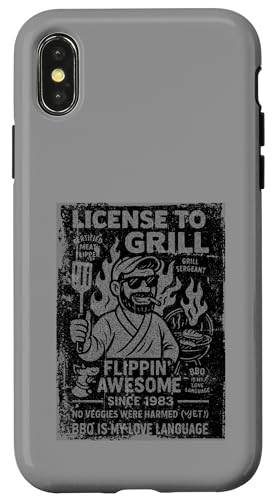 Grillen im Vintage-Stil seit 1983 Lustiger BBQ-Dad Hülle für iPhone X/XS Grillen im Vintage-Stil seit 1983 Lustiger BBQ-Dad Hülle für iPhone X/XS von Cookout Grilling Tees For PItmasters Store