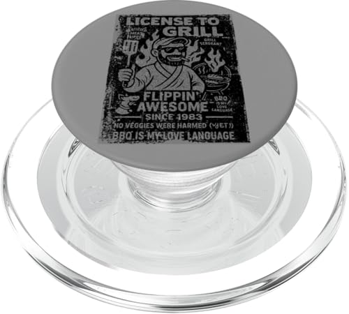 Grillen im Vintage-Stil seit 1983 Lustiger BBQ-Dad PopSockets PopGrip für MagSafe Grillen im Vintage-Stil seit 1983 Lustiger BBQ-Dad PopSockets PopGrip für MagSafe von Cookout Grilling Tees For PItmasters Store