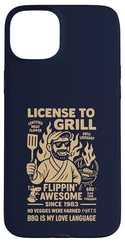 Vintage Grilllegende seit 1983 Funny BBQ Chef Hülle für iPhone 15 Plus Vintage Grilllegende seit 1983 Funny BBQ Chef Hülle für iPhone 15 Plus von Cookout Grilling Tees For PItmasters Store