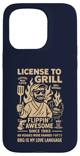 Vintage Grilllegende seit 1983 Funny BBQ Chef Hülle für iPhone 15 Pro Vintage Grilllegende seit 1983 Funny BBQ Chef Hülle für iPhone 15 Pro von Cookout Grilling Tees For PItmasters Store