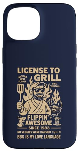 Vintage Grilllegende seit 1983 Funny BBQ Chef Hülle für iPhone 15 Vintage Grilllegende seit 1983 Funny BBQ Chef Hülle für iPhone 15 von Cookout Grilling Tees For PItmasters Store