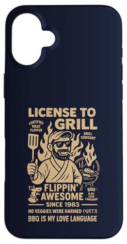 Vintage Grilllegende seit 1983 Funny BBQ Chef Hülle für iPhone 16 Plus Vintage Grilllegende seit 1983 Funny BBQ Chef Hülle für iPhone 16 Plus von Cookout Grilling Tees For PItmasters Store