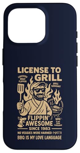 Vintage Grilllegende seit 1983 Funny BBQ Chef Hülle für iPhone 16 Pro Vintage Grilllegende seit 1983 Funny BBQ Chef Hülle für iPhone 16 Pro von Cookout Grilling Tees For PItmasters Store