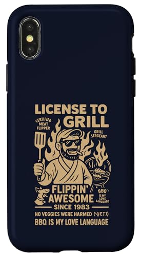 Vintage Grilllegende seit 1983 Funny BBQ Chef Hülle für iPhone X/XS Vintage Grilllegende seit 1983 Funny BBQ Chef Hülle für iPhone X/XS von Cookout Grilling Tees For PItmasters Store