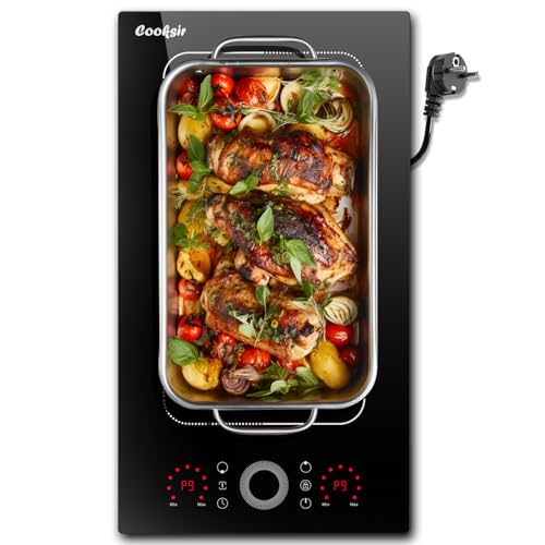 Cooksir Induktionskochfeld 2 Platten mit Stecker, Kochfeld Autark 30CM Einbau, Berührungssteuerung mit kreisförmigem Schieberegler, Kombizone für Grill, 240V Cooksir Induktionskochfeld 2 Platten mit Stecker, Kochfeld Autark 30CM Einbau, Berührungssteuerung mit kreisförmigem Schieberegler, Kombizone für Grill, 240V von Cooksir