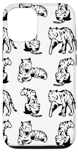 Hülle für iPhone 15 Pro Weiße coole Tiergrafik mit Tigermuster von Cool Accessories For Your Phone