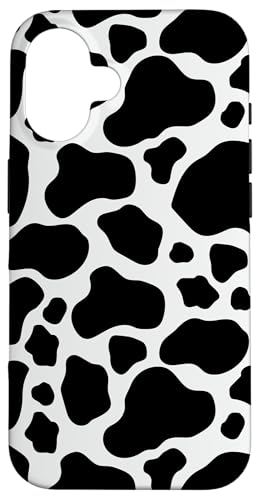 Hülle für iPhone 16 Schutzhülle, lustige schwarz-weiße Kuh-Handyhülle – Kuh-Print Handy Hülle für iPhone 16 Schutzhülle, lustige schwarz-weiße Kuh-Handyhülle – Kuh-Print Handy von Cool Animal Print Phone Cases
