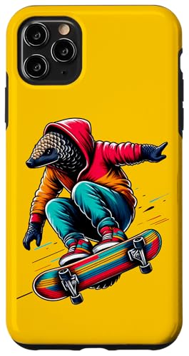 Hülle für iPhone 11 Pro Max Coole flippige Pangolin-Skateboard-Illustrationskunst Hülle für iPhone 11 Pro Max Coole flippige Pangolin-Skateboard-Illustrationskunst von Cool Animals Skateboard Illustration Art Store