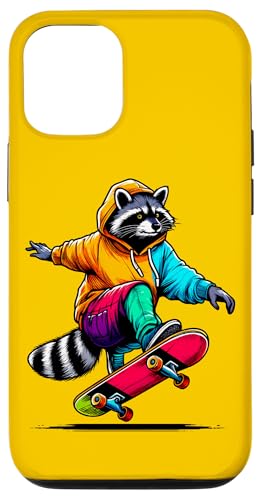 Hülle für iPhone 13 Pro Coole flippige Waschbär-Skateboard-Illustrationskunst Hülle für iPhone 13 Pro Coole flippige Waschbär-Skateboard-Illustrationskunst von Cool Animals Skateboard Illustration Art Store
