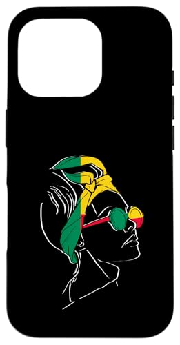 Benin Flag Girl Kopftuch Beninese Roots Beninese Pride Hülle für iPhone 16 Pro Benin Flag Girl Kopftuch Beninese Roots Beninese Pride Hülle für iPhone 16 Pro von Cool Beninese Roots Benin