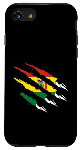 Bolivien Claw Bolivian Pride Bolivian Roots Bolivian Roots Bolivian Flag Hülle für iPhone SE (2020) / 7 / 8 von Cool Bolivian Roots Bolivia