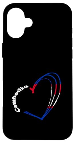 Kambodscha-Flagge Herz Kambodschanischer Stolz Kambodschanische Wurzeln Hülle für iPhone 16 Plus Kambodscha-Flagge Herz Kambodschanischer Stolz Kambodschanische Wurzeln Hülle für iPhone 16 Plus von Cool Cambodian Roots Cambodia