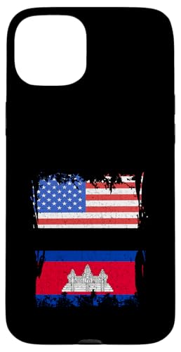 Kambodscha-Flagge USA Amerika I'm Both Of Them Kambodschanische Wurzeln Hülle für iPhone 15 Plus Kambodscha-Flagge USA Amerika I'm Both Of Them Kambodschanische Wurzeln Hülle für iPhone 15 Plus von Cool Cambodian Roots Cambodia