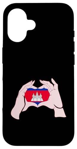 Kambodscha Hand Herz Liebe Kambodscha Pride Kambodscha Flagge Hülle für iPhone 16 Kambodscha Hand Herz Liebe Kambodscha Pride Kambodscha Flagge Hülle für iPhone 16 von Cool Cambodian Roots Cambodia