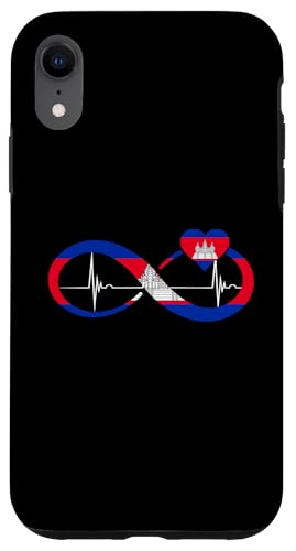 Kambodscha Herzschlag EKG Pulse Infinity Herz Kambodschanischer Stolz Hülle für iPhone XR Kambodscha Herzschlag EKG Pulse Infinity Herz Kambodschanischer Stolz Hülle für iPhone XR von Cool Cambodian Roots Cambodia