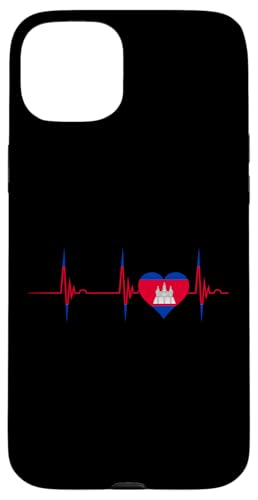 Kambodscha Herzschlag EKG Pulse Kambodschanischer Stolz Kambodschanische Wurzeln Hülle für iPhone 15 Plus Kambodscha Herzschlag EKG Pulse Kambodschanischer Stolz Kambodschanische Wurzeln Hülle für iPhone 15 Plus von Cool Cambodian Roots Cambodia