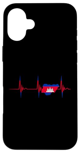 Kambodscha Kambodscha Karte Kambodschanische Wurzeln Herzschlag EKG Pulse Hülle für iPhone 16 Plus Kambodscha Kambodscha Karte Kambodschanische Wurzeln Herzschlag EKG Pulse Hülle für iPhone 16 Plus von Cool Cambodian Roots Cambodia