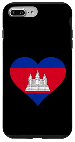 Kambodscha Kambodschanischer Stolz Kambodschanische Wurzeln Kambodschanisches Herz Hülle für iPhone 7 Plus/8 Plus von Cool Cambodian Roots Cambodia