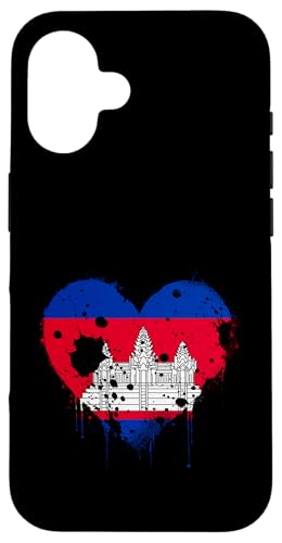 Kambodschanisches Herz Kambodschanischer Stolz Kambodschanische Wurzeln Kambodscha Hülle für iPhone 16 Kambodschanisches Herz Kambodschanischer Stolz Kambodschanische Wurzeln Kambodscha Hülle für iPhone 16 von Cool Cambodian Roots Cambodia