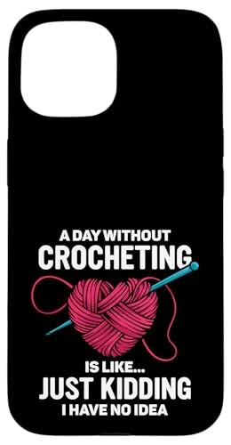 Häkeln Häkeln Hülle für iPhone 15 von Cool Crocheting Supplies & Fun Crochet Stuff