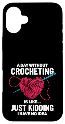 Häkeln Häkeln Hülle für iPhone 16 Plus Häkeln Häkeln Hülle für iPhone 16 Plus von Cool Crocheting Supplies & Fun Crochet Stuff