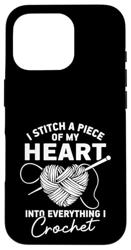 Häkeln Häkeln Hülle für iPhone 16 Pro Häkeln Häkeln Hülle für iPhone 16 Pro von Cool Crocheting Supplies & Fun Crochet Stuff