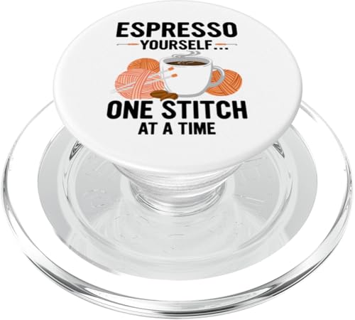 Häkeln Kaffee Häkeln PopSockets PopGrip für MagSafe von Cool Crocheting Supplies & Fun Crochet Stuff