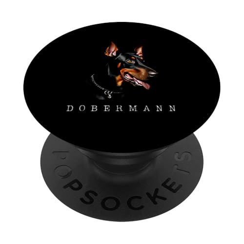 Niedlicher Vintage Dobermann Hund Dobermann Dobermann Pinscher Kopf PopSockets Klebender PopGrip Niedlicher Vintage Dobermann Hund Dobermann Dobermann Pinscher Kopf PopSockets Klebender PopGrip von Cool Dobermann Dog Spot